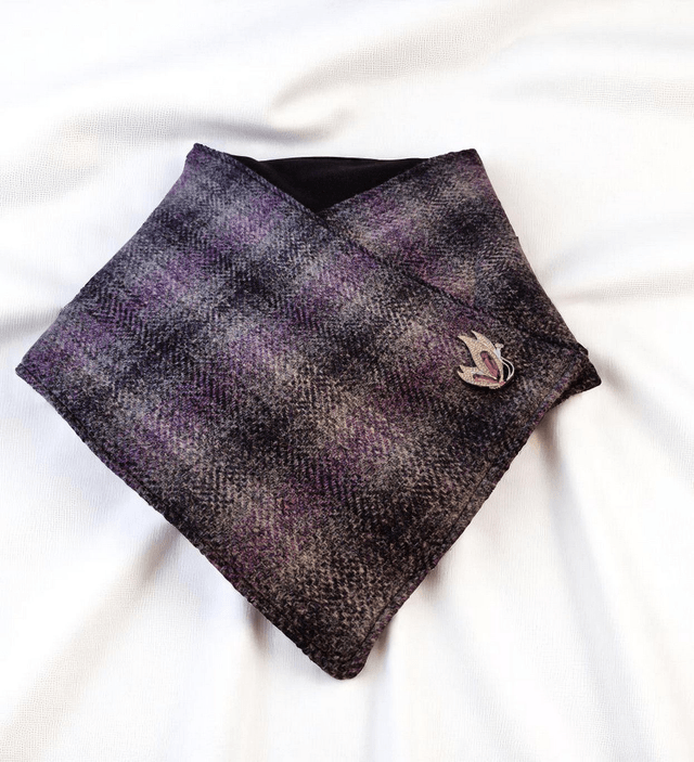 Beautiful Purple Wool Cozy Wrap