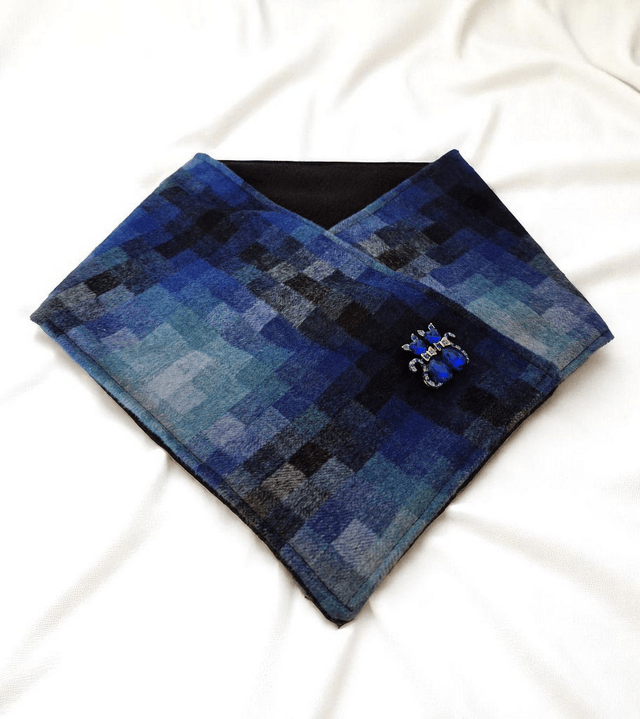 Shades of Blue Cozy Wrap