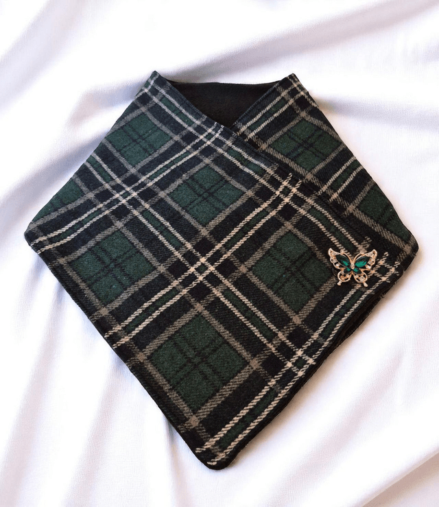 Green Tartan Cozy Wrap