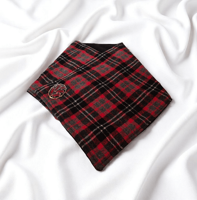 Red Tartan Wool Cozy Wrap