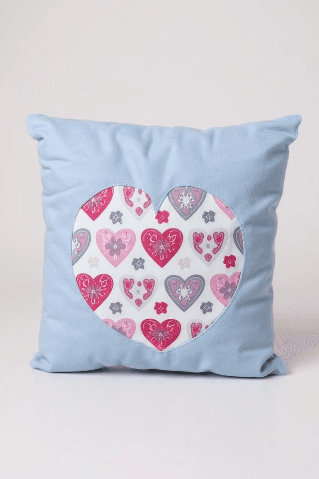 Heart Applique Cushion