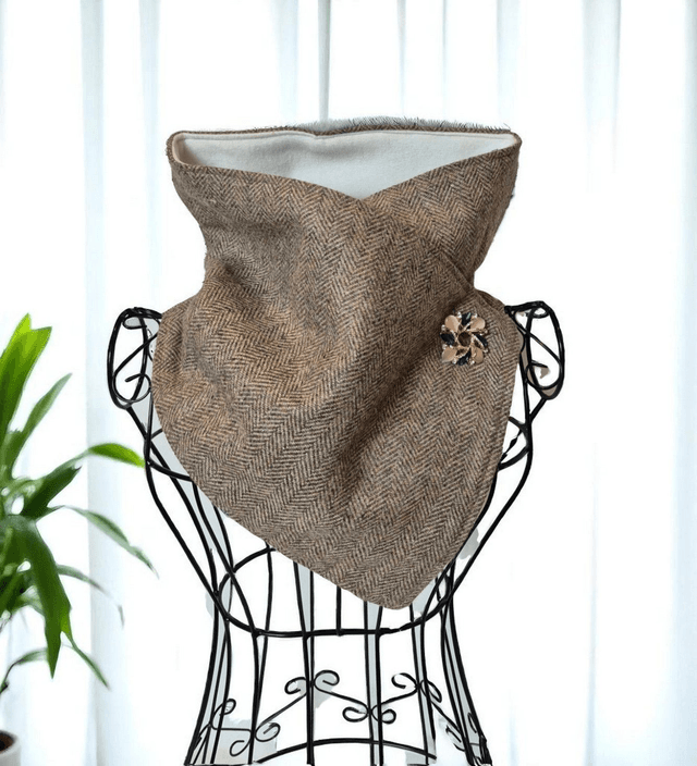Tan Wool Cozy Wrap (1)